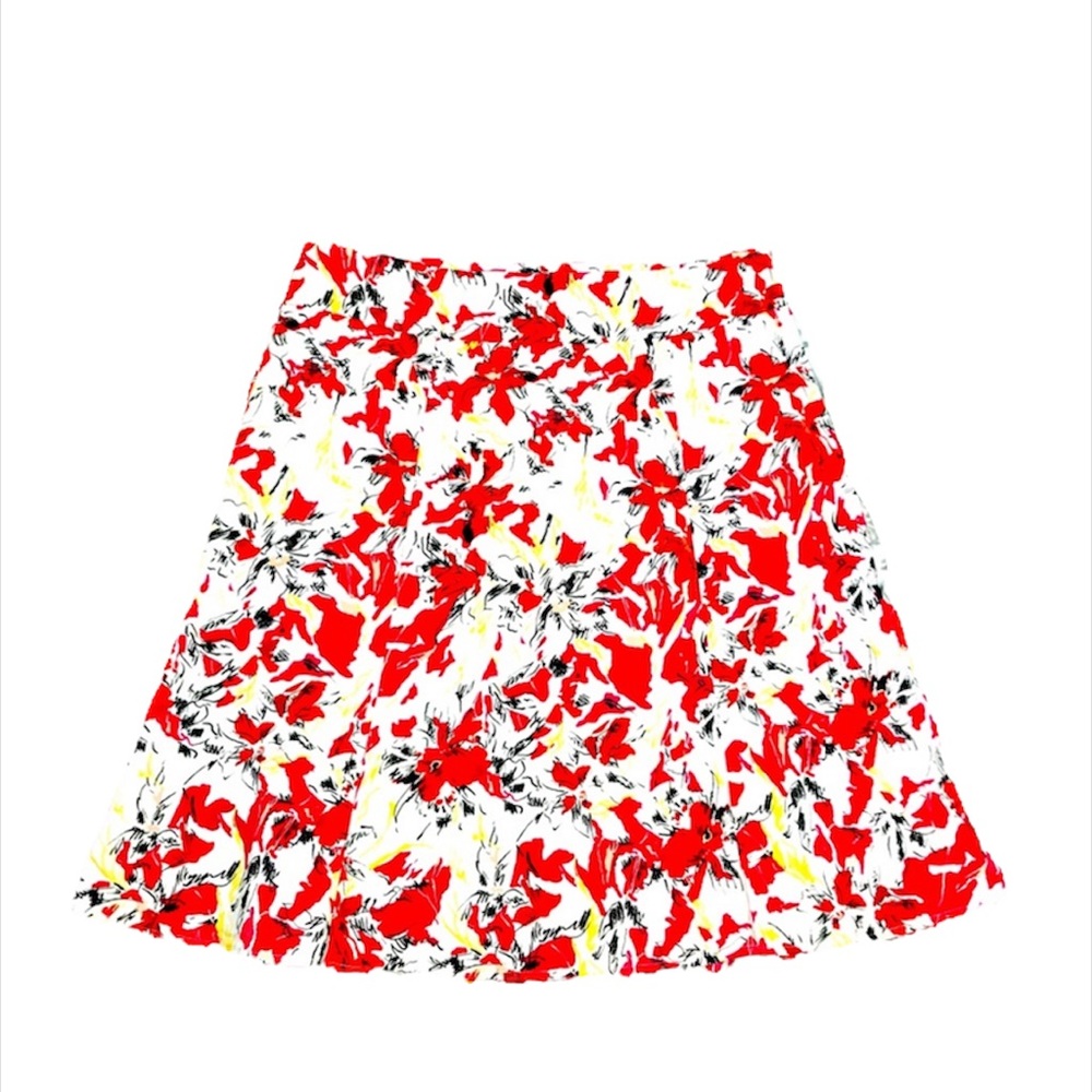 VintageBlue Floral Skirt